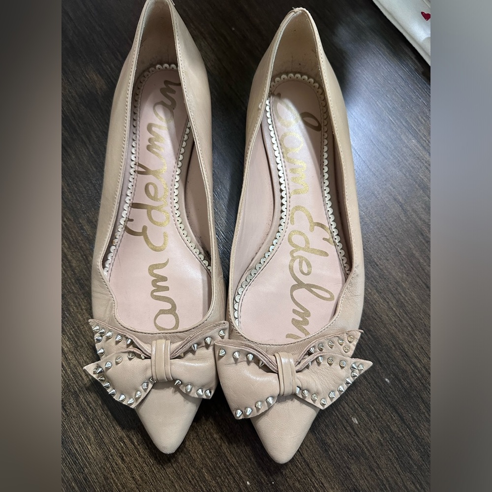 Embellished Sam Edelman Flats with cute bow